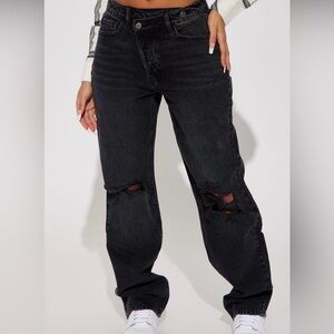 fashion nova jeans. black. size 15.